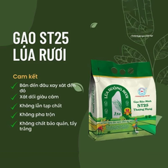 Gạo Bảo Minh ST25 Lúa Ruộng Rươi Túi 3kg