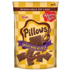[THÙNG 20] Oishi Pillows Snack Nhân Sô Cô La Gói 80g