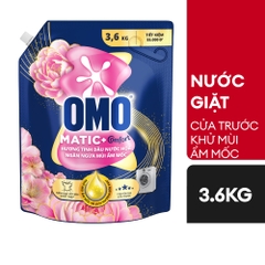 [THÙNG 4 TÚI] Omo Nước Giặt Matic Cửa Trước Ngăn Ngừa Mùi Ẩm Mốc Túi 3.6kg