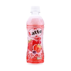 [Thùng 24 chai] Kinrin Latte Thức Uống Thiên Nhiên Pha Sữa Hỗn Hợp Dâu Sữa Chai 345ml_210197