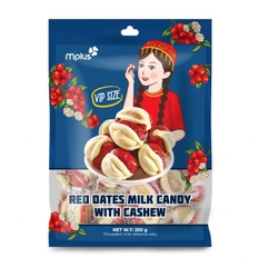 TÁO ĐỎ NHÂN SỮA HẠT ĐIỀU TÚI 250G