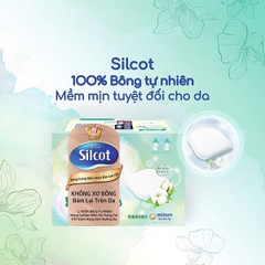 Bông tẩy trang cao cấp Silcot Premium - Hộp 66 miếng - Mua 2 tặng 1 gift pack BVS Diana 16 miếng