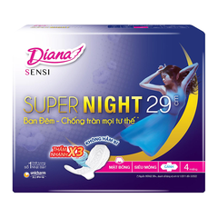 Diana Băng vệ sinh Sensi Super Night 29cm (4 miếng/ gói)