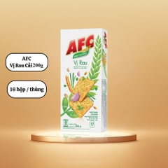 [THÙNG 16 HỘP] AFC Bánh Cracker Dinh Dưỡng Vị Rau Cải Hộp 200g