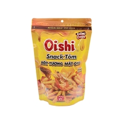 [THÙNG 20] Oishi Snack Tôm Xốt Tương Mật Ong Gói 65g