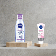 [HCM] Combo Sữa rửa mặt Nivea đất sét ngọc trai làm sáng da Pearl White Micro Bubbles Deep Clean Clay Foam 5 in 1 100g và Nước tẩy trang Nivea sạch sâu ngăn ngừa mụn Acne Clear Micellair Oxygen Boost Micellar Water 200ml