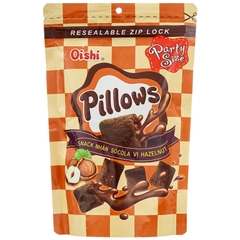 [THÙNG 20] Oishi Pillows Snack Nhân Sô Cô La Vị Halzenut Gói 80g