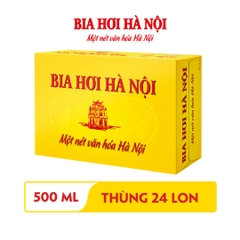 [THÙNG 24 LON] Hà Nội Bia Hơi Lon 500ml
