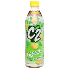 [THÙNG 24 CHAI] C2 Freeze Trà Đen Hương Dưa Lưới Bạc Hà Chai 455ml