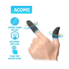 Bao đeo ngón chơi game chuyên nghiệp ACOME AFS01 - Xám, xanh