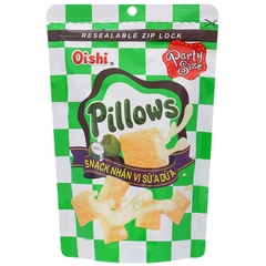 [THÙNG 20] Oishi Pillows Snack Nhân Vị Sữa Dừa Gói 80g