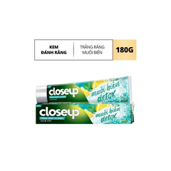 Kem Đánh Răng Closeup Muối Biển Detox Trắng Răng 180g