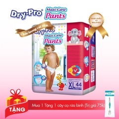 [Tặng 1 cây rửa bình Pur] Tã quần Drypro XL44