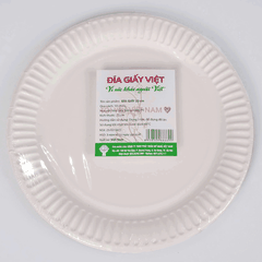 Đĩa giấy Việt 23cm - Lốc 10 chiếc