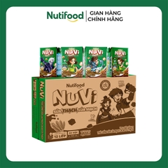 [THÙNG 48] NuVi Thức Uống Sữa Lúa Mạch Cacao Có Thạch Hộp 100ml