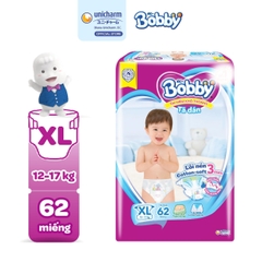 Bobby Tã bỉm dán XL62 lõi nén cotton-soft 3mm Cho Bé
