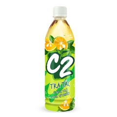 [THÙNG 24 CHAI] C2 Trà Đen Hương Tắc Chai 455ml