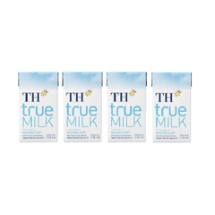 Sữa tươi tiệt trùng TH True Milk nguyên chất 110ml lốc 4 hộp