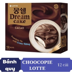 Bánh Chocopie Dream Cake Lotte Vị Cacao – Dream Cacao Cake Lotte hộp 408g (12 cái)