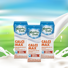 Sữa tươi tiệt trùng giàu canxi ít béo Meadow Fresh - Lốc 3 hộp x 200ml