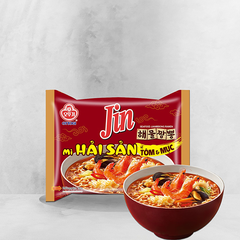 Combo 5 gói mì Jin hải sản vị tôm & mực Ottogi 120g