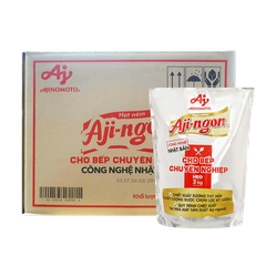 [THÙNG 6 GÓI] Aji-Ngon Hạt Nêm Từ Thịt Heo Gói 3kg