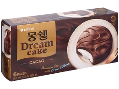 Bánh Chocopie Dream Cake Lotte Vị Cacao – Dream Cacao Cake Lotte hộp 204g (6 cái)