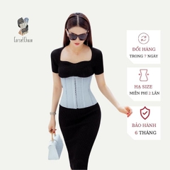 [HCM] Đai nịt bụng giảm mỡ bụng latex Corset Chuẩn Luxury màu xám