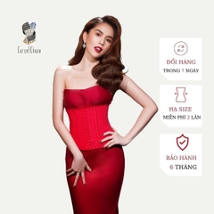 [HCM] Đai nịt bụng Latex Corset Chuẩn Chính Hãng Hy Lạp - Màu đỏ