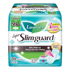 Laurier Băng vệ sinh Siêu Mỏng 1mm Bảo Vệ 22.5cm 20 miếng