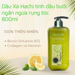 [THÙNG 12 CHAI] Hachi Dầu Xả Tinh Chất Bưởi Ngăn Gãy Rụng Chai 800ml