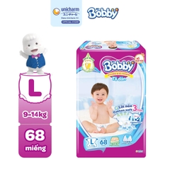 Bobby Tã bỉm dán L68 Siêu khô thoáng Lõi nén cotton-soft