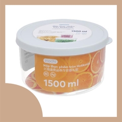 Hộp thực phẩm tròn Hokkaido 1500ml