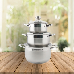 Bộ 3 nồi inox Elmich Smartcook EL3337 cỡ 16, 20, 24cm