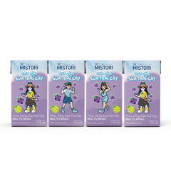 Lốc Thức Uống Sữa Trái Cây Nho Tự Nhiên TH true JUICE milk MISTORI 110 ml lốc 4