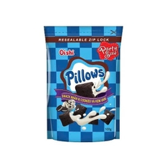[THÙNG 20] Oishi Pillows Snack Nhân Vị Cookies Và Kem Vani Gói 80g