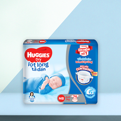 Tã/Bỉm dán sơ sinh Huggies NB74 (dưới 5kg)