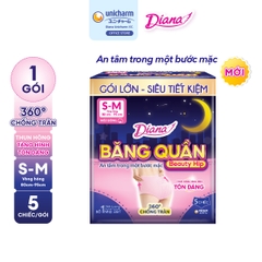 Diana Băng Quần Beauty Hip size S-M/M-L 5 miếng/gói