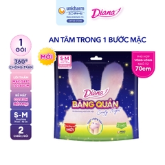 Băng vệ sinh Diana Băng quần Comfy Night S-M/ M-L gói 2 miếng