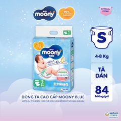 Moony Tã/bỉm dán xanh S70+14 - Nhập khẩu Nhật Bản