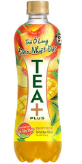 Tea+ Oolong Đào trái cây nhiệt đới chai 450ml