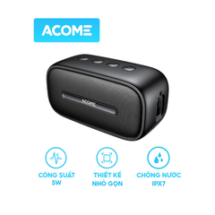 Loa bluetooth di động 5W ACOME A8 - Đen