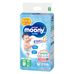 Tã quần Moony (M, 52 miếng)