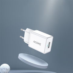 Củ sạc 1 cổng USB-A ACOME AC04 - Trắng