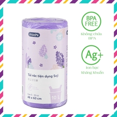 Túi rác tiện dụng Soji 10L x 35 túi (Size S) - Hương Lavender