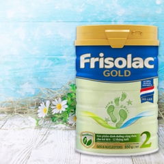 Sữa bột Frisolac Gold số 2 cho bé từ 6 - 12 tháng - 850g