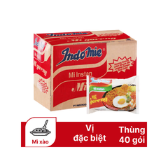 [Thùng 40 gói] Indomie Mì Xào Khô Mi Goreng Fried Vị Đặc Biệt Gói 85g