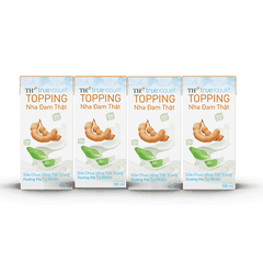 Sữa chua uống tiệt trùng hương me tự nhiên TH True YOGURT TOPPING hộp giấy 180ml lốc 4