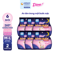 [COMBO 6] Diana Băng Quần Beauty Hip size M-L 2 miếng/gói
