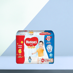 [Tặng thêm 6 miếng] Tã/bỉm quần Huggies XL34